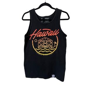 Farmer's Market Pineapple Clan Men's Tank Top Small Tiki Hawaiian